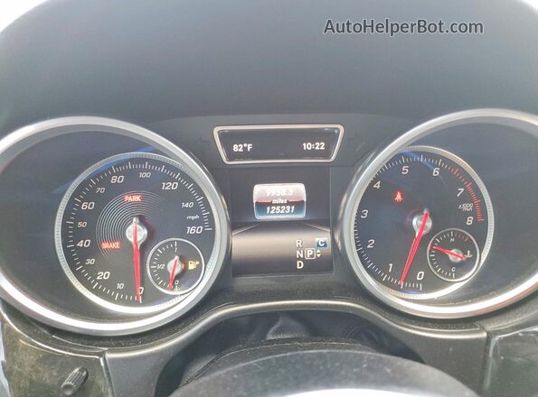 4JGDA5JBXHA837044 2017 MERCEDES-BENZ GLE Gray Instrument cluster view