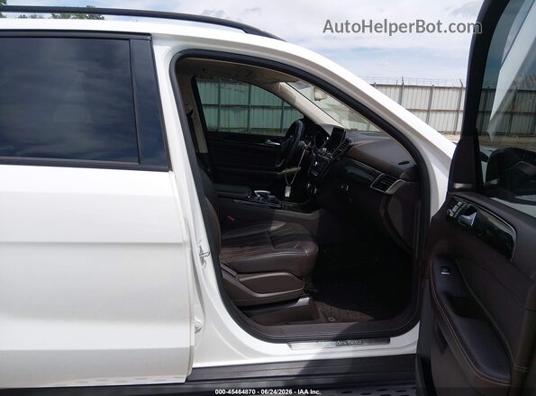 4JGDA5JBXHA932297 2017 MERCEDES-BENZ GLE 350 White Widok wnętrza z przodu