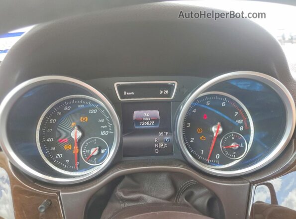 4JGDA5JBXJB008569 2018 MERCEDES-BENZ GLE White Instrument cluster view