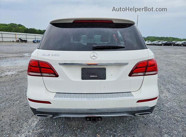 4JGDA5JBXJB086298 2018 MERCEDES-BENZ GLE White Rear view