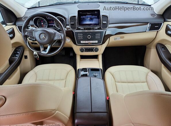 4JGDA5JBXJB086298 2018 MERCEDES-BENZ GLE White Dashboard view