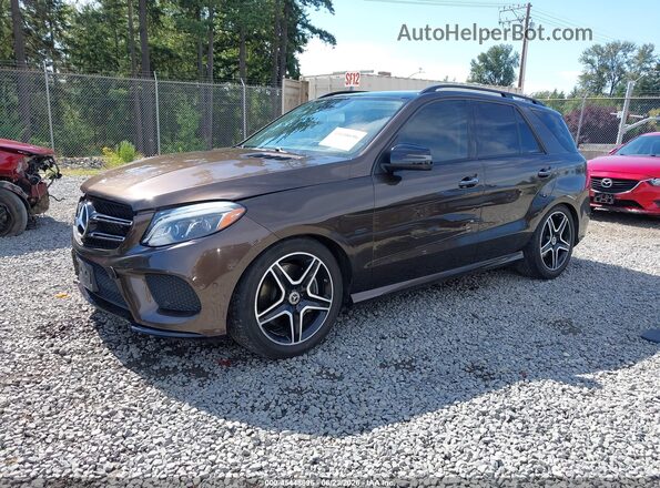 4JGDA6DB3JB123001 2018 MERCEDES-BENZ GLE 550E PLUG-IN HYBRID Brown წინა მარცხენა ხედი სამი მეოთხედიდან