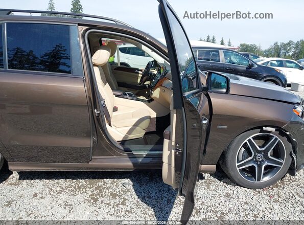 4JGDA6DB3JB123001 2018 MERCEDES-BENZ GLE 550E PLUG-IN HYBRID Brown წინა სალონის ხედი
