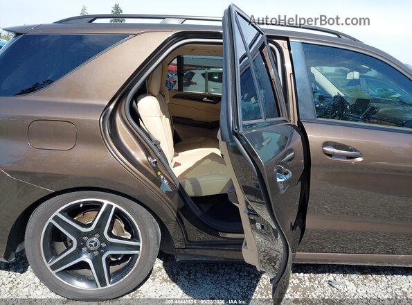 4JGDA6DB3JB123001 2018 MERCEDES-BENZ GLE 550E PLUG-IN HYBRID Brown VIN კოდის სტიკერის ხედი