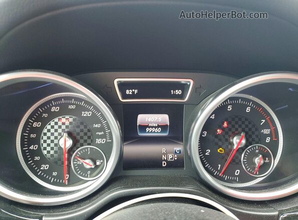 4JGDA6EB0HA931529 2017 MERCEDES-BENZ GLE Black Instrument cluster view