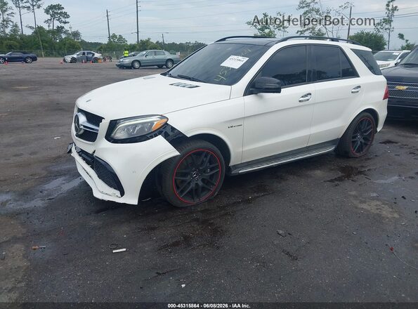 4JGDA7EB1JB004142 2018 MERCEDES-BENZ AMG GLE 63 White Front left