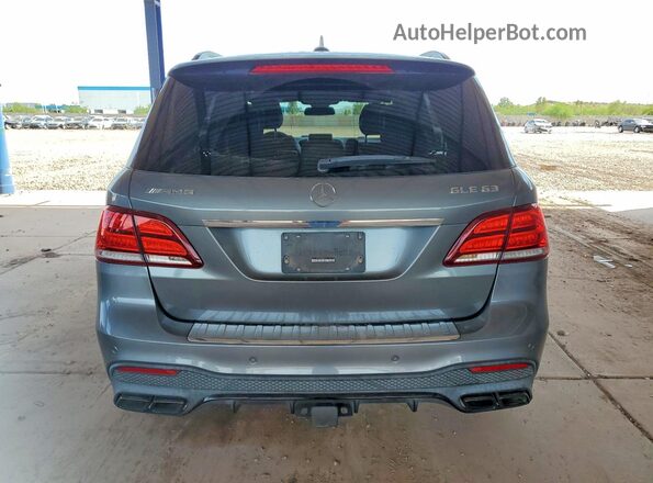 4JGDA7EB2HA886700 2017 MERCEDES-BENZ GLE Charcoal Вид ззаду