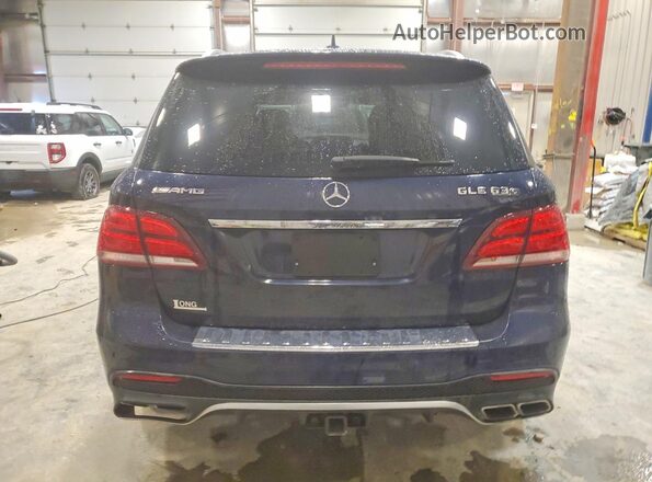 4JGDA7FB7JB131718 2018 MERCEDES-BENZ GLE Blue Widok z tyłu