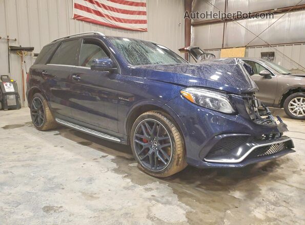 4JGDA7FB7JB131718 2018 MERCEDES-BENZ GLE Blue Przód prawy