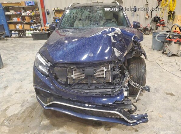 4JGDA7FB7JB131718 2018 MERCEDES-BENZ GLE Blue Widok z przodu