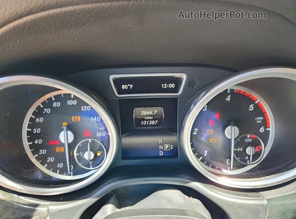 4JGDF2EE9GA688774 2016 MERCEDES-BENZ GL-CLASS Белый Вид щитка приборов
