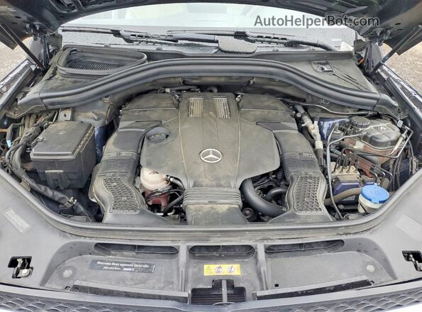 4JGDF6EE0JB016207 2018 MERCEDES-BENZ GLS Blue Widok komory silnika