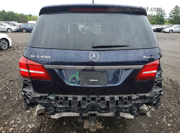 4JGDF6EE0JB016207 2018 MERCEDES-BENZ GLS Blue Widok z tyłu