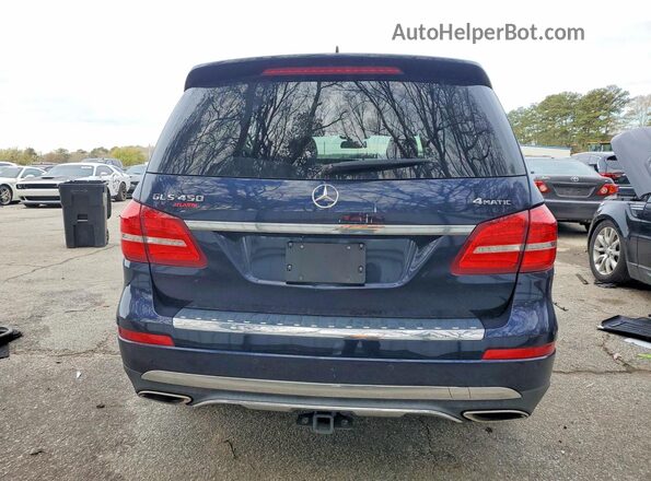 4JGDF6EE0JB029443 2018 MERCEDES-BENZ GLS Blue Widok z tyłu