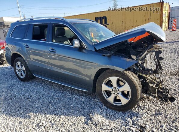 4JGDF6EE2JB005693 2018 MERCEDES-BENZ GLS Gray Delantero derecho