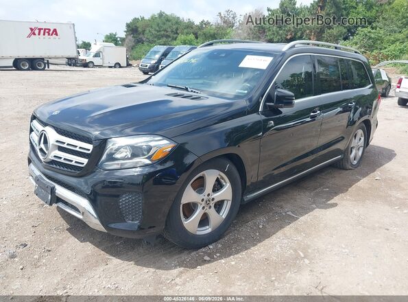 4JGDF6EE2JB132993 2018 MERCEDES-BENZ GLS 450 Черный Передняя левая четверть