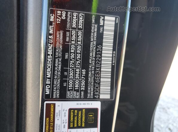 4JGDF6EE3KB229136 2019 MERCEDES-BENZ GLS Black Սալոնի 360 աստիճան տեսք