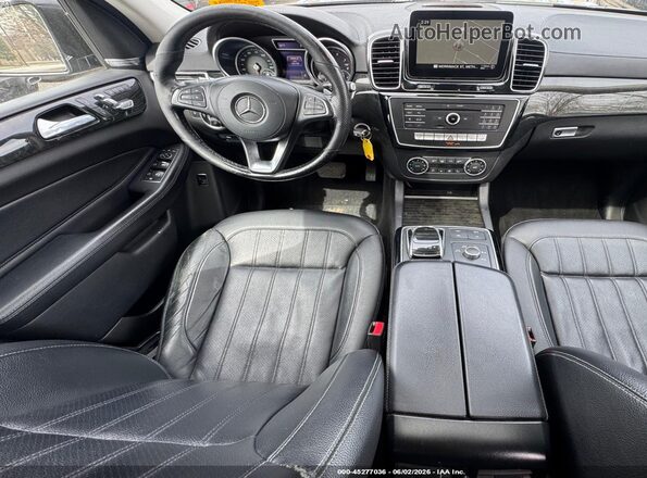 4JGDF6EE5HA752284 2017 MERCEDES-BENZ GLS 450 Black Vista de la etiqueta del VIN