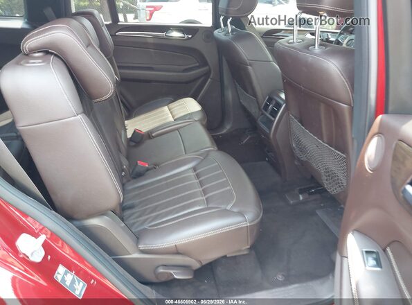 4JGDF6EE5HA779310 2017 MERCEDES-BENZ GLS 450 Red VIN კოდის სტიკერის ხედი