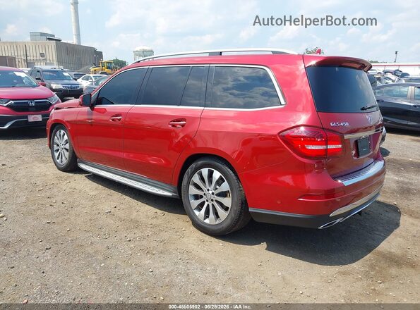 4JGDF6EE5HA779310 2017 MERCEDES-BENZ GLS 450 Red უკანა მარცხენა