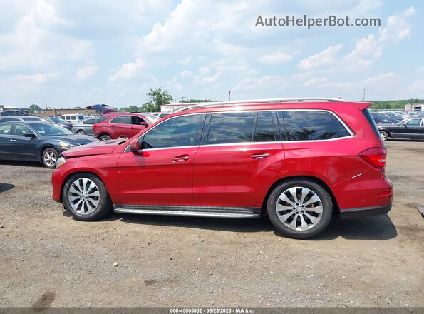 4JGDF6EE5HA779310 2017 MERCEDES-BENZ GLS 450 Red სალონის 360-გრადუსიანი ხედი
