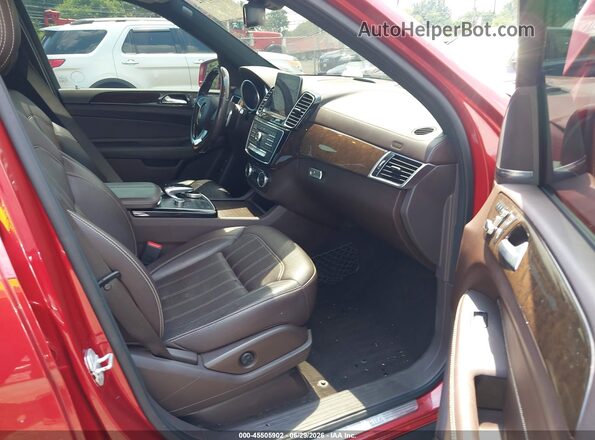 4JGDF6EE5HA779310 2017 MERCEDES-BENZ GLS 450 Red წინა სალონის ხედი