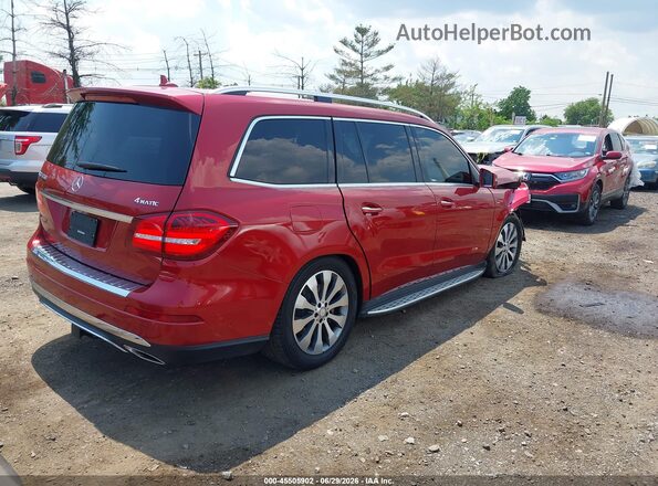 4JGDF6EE5HA779310 2017 MERCEDES-BENZ GLS 450 Red უკანა მარჯვენა