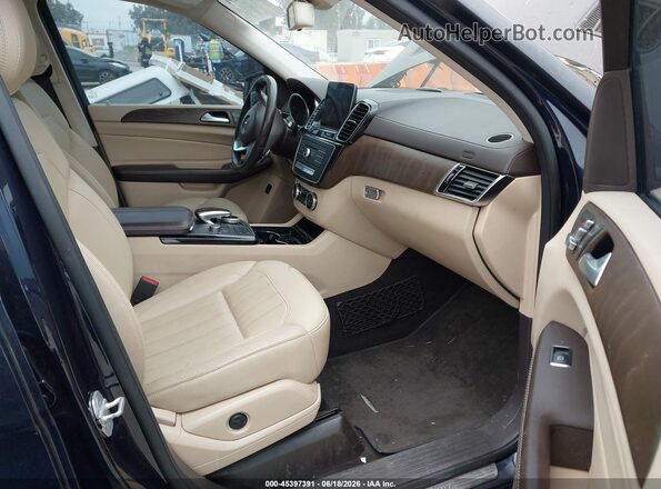 4JGDF6EE5HA954445 2017 MERCEDES-BENZ GLS 450 Dark Blue Вид салона спереди