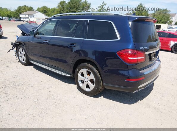 4JGDF6EE6HA770647 2017 MERCEDES-BENZ GLS 450 Blue Trasero izquierdo