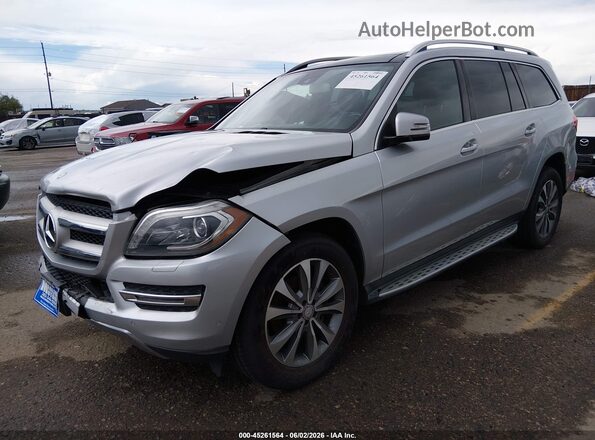 4JGDF6EE7GA701593 2016 MERCEDES-BENZ GL 450 Silver Przód lewy