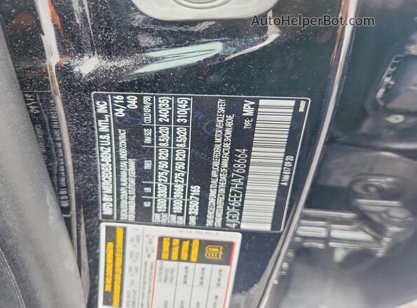 4JGDF6EE7HA768664 2017 MERCEDES-BENZ GLS Black VIN კოდის სტიკერის ხედი