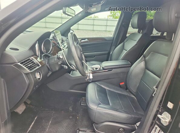 4JGDF6EE7HA768664 2017 MERCEDES-BENZ GLS Black წინა სალონის ხედი