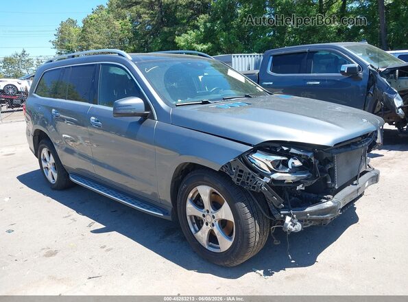 4JGDF6EE8HA852427 2017 MERCEDES-BENZ GLS 450 Gray Front view