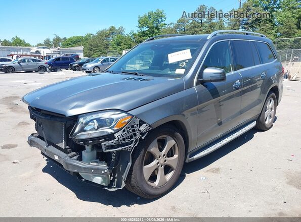 4JGDF6EE8HA852427 2017 MERCEDES-BENZ GLS 450 Gray Front left