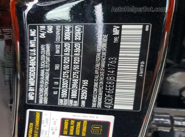 4JGDF6EE8JB141763 2018 MERCEDES-BENZ GLS Black 