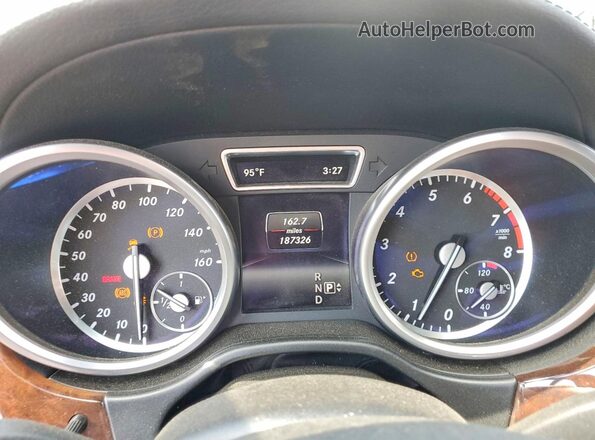 4JGDF6EEXGA659632 2016 MERCEDES-BENZ GL-CLASS White Instrument cluster view
