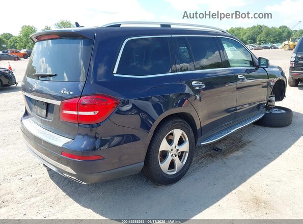 4JGDF6EEXHA759926 2017 MERCEDES-BENZ GLS 450 Dark Blue Задняя правая четверть