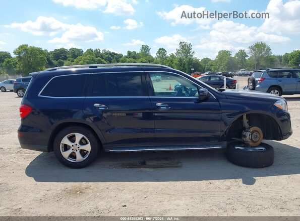4JGDF6EEXHA759926 2017 MERCEDES-BENZ GLS 450 Dark Blue Вид задней части салона