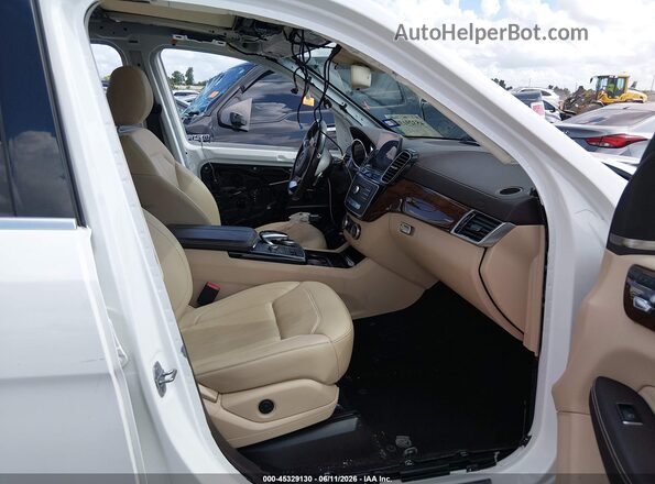 4JGDF6EEXKB225195 2019 MERCEDES-BENZ GLS 450 White Вид салону спереду