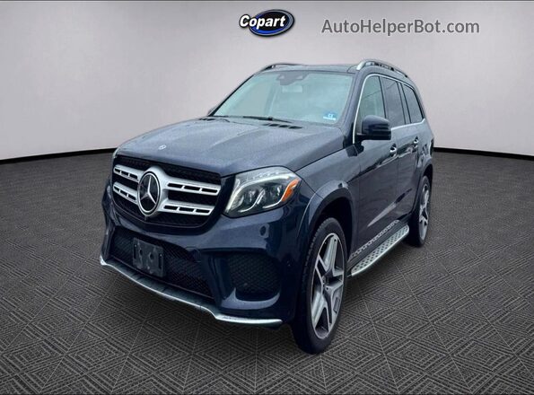 4JGDF7DE1JB117151 2018 MERCEDES-BENZ GLS Blue Trasero izquierdo