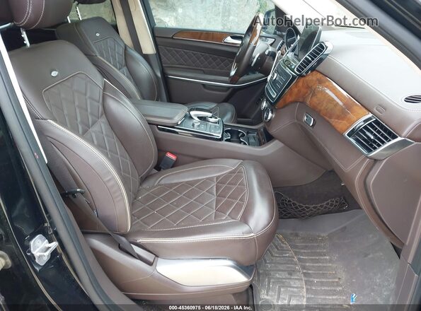 4JGDF7DE4JB130797 2018 MERCEDES-BENZ GLS 550 Черный Вид салона спереди