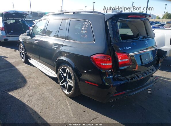4JGDF7DE5HA826438 2017 MERCEDES-BENZ GLS 550 Black Rear left