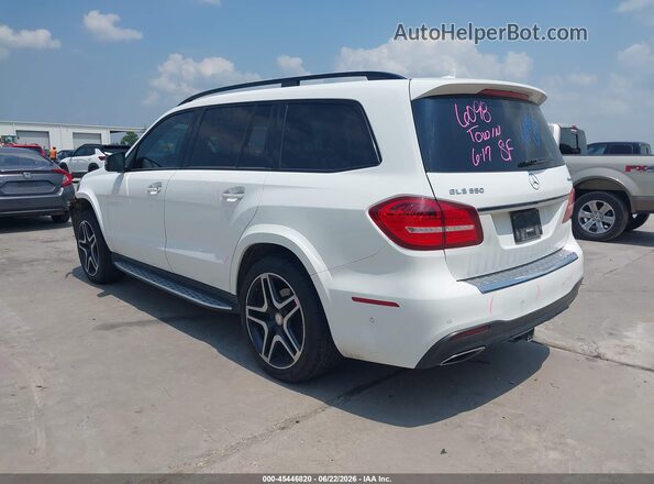 4JGDF7DE5HA860654 2017 MERCEDES-BENZ GLS 550 Белый Задняя левая четверть