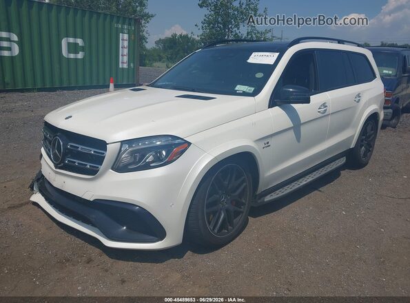 4JGDF7FE0JB100869 2018 MERCEDES-BENZ AMG GLS 63 Белый Передняя левая четверть