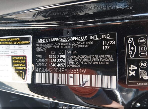 4JGDM2DB4PA028509 2023 MERCEDES-BENZ EQS 450+ SUV Черный Вид подкапотного пространства