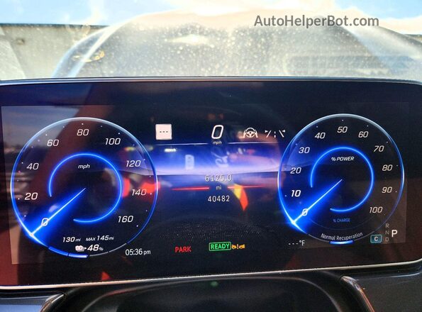 4JGDM2DB8PA011003 2023 MERCEDES-BENZ EQS Black Вид щитка приладів