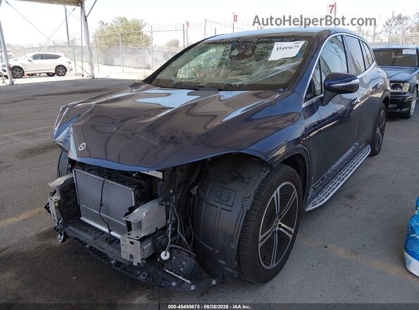 4JGDM2DB9PA027999 2023 MERCEDES-BENZ EQS 450+ SUV Blue Առջևի ձախ երեք քառորդ տեսարան