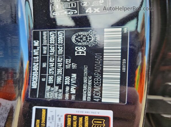 4JGDM2EB6PA004601 2023 MERCEDES-BENZ EQS Black 