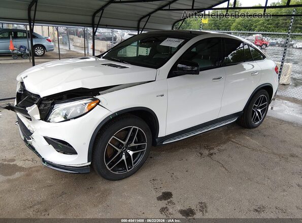 4JGED6EB0KA141005 2019 MERCEDES-BENZ AMG GLE 43 COUPE White Przód lewy
