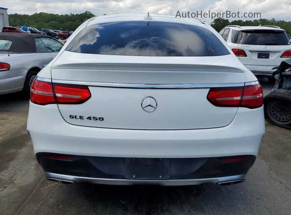 4JGED6EB3GA026678 2016 MERCEDES-BENZ GLE White Rear view